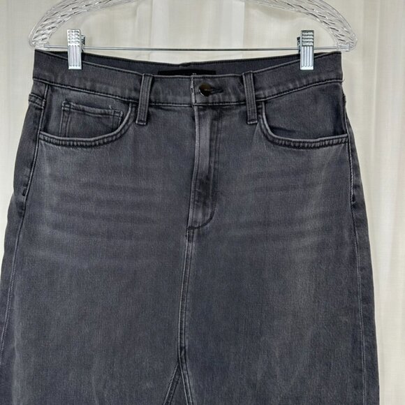 Joes Jeans Womens Denim Midi Skirt 30 Inch Waist Black 70s 90s Grunge Country - Picture 3 of 10